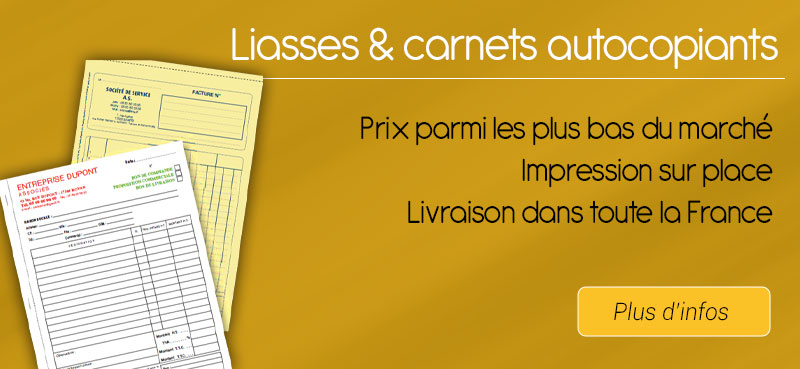 imprimeur liasse autocopiant